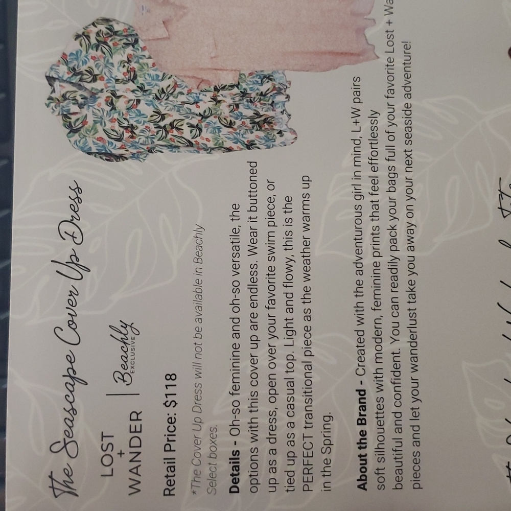 Seascape Luau Cover Up Dress - Picture 5 of 5